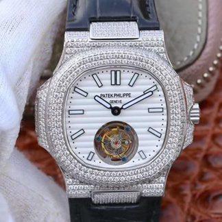 Patek Philippe 5711 Tourbillon White Dial | UK Replica - 1:1 best edition replica watches store,high quality fake watches