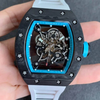 Richard Mille RM055 Carbon Fiber Rubber Strap | UK Replica - 1:1 best edition replica watches store, high quality fake watches